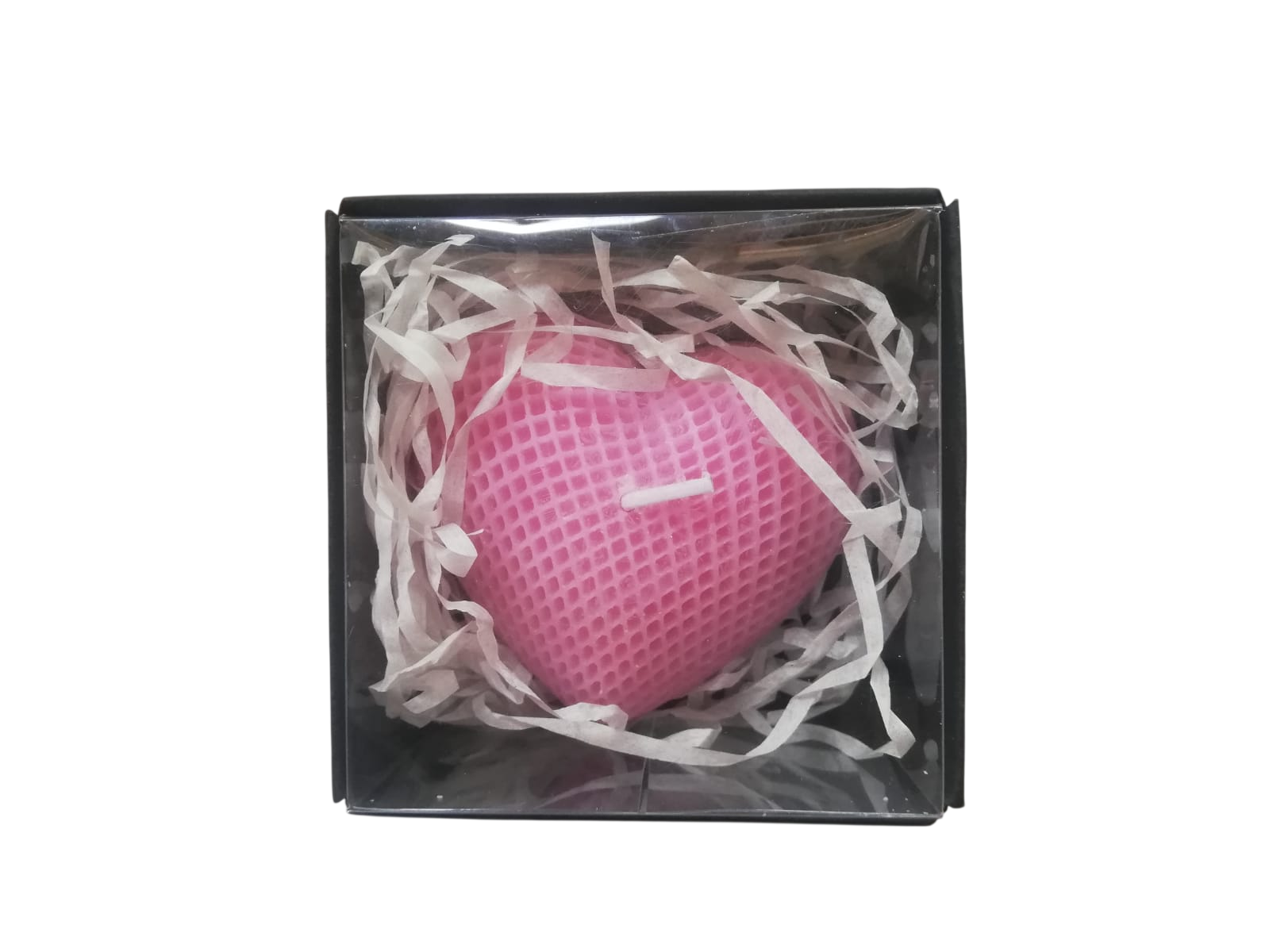 Pink Heart-Shaped Candle